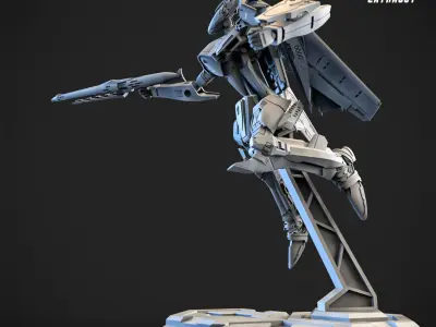 RXG-25 Combattroid 100mm Height 3D print model