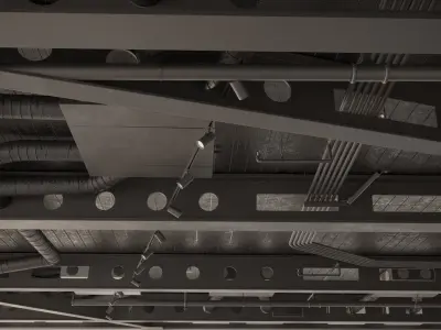 Industrial Office space  3ds Max  Corona 9 3D model purchase