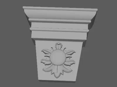 pilaster sculpture 3D model
