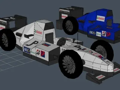 JD Motors Formula 1 two-color Free 3D model