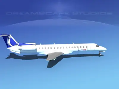 Embraer ERJ-145 Finncomm Airlines 3D model