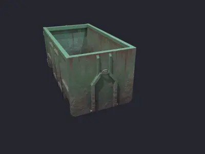 Container Dump Low-poly 3D model