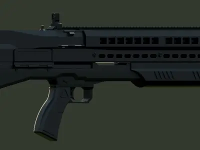 UTAS UTS-15 shotgun 3D model 3D model