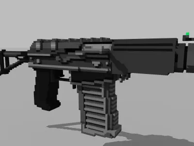 The AS Val Low-poly 3D model