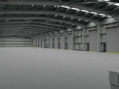 Warehouse Interior 2 Low-poly 3D model
