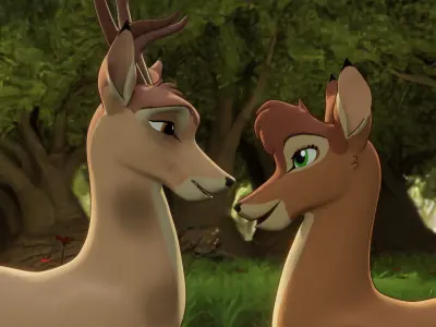 Lana the Doe Low-poly 3D model