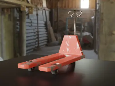 Simple pallet lifter Free low-poly 3D model