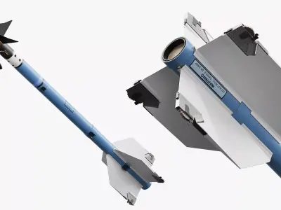 Infrared Air to Air Weapon Missile 3D model