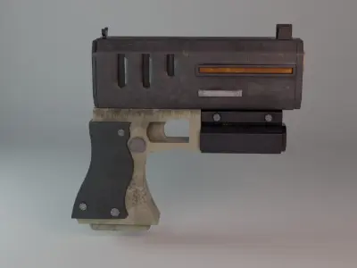 Handgun Low-poly 3D model
