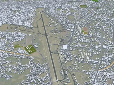 Peshawar Pakistan 30km Low-poly 3D model