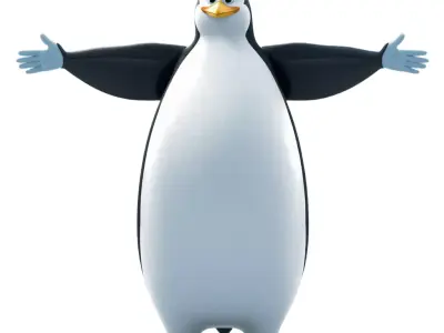 Expressive Penguin Character model pack Low-poly 3D model
