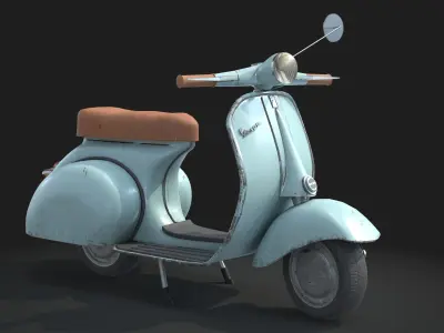 Vespa scooter 3D model order