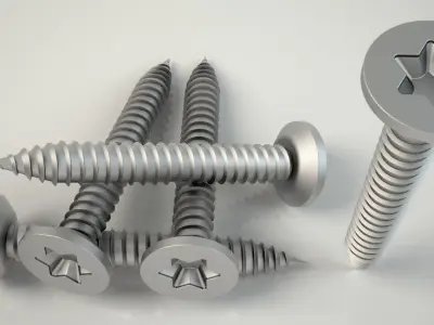 3D Screw Model  Buldeks Vida Clear Model 3D print model