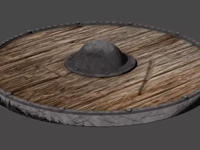 Medieval Shield 3D model get