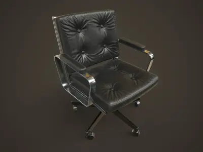 Office chair Low-poly 3D model