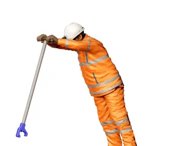 N2 Railway Track Worker 3D print model