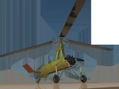 Autogiro LaCierva 3D model