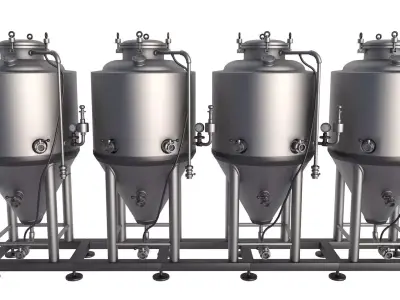 Brewery Fermentation Tank 3D model buy