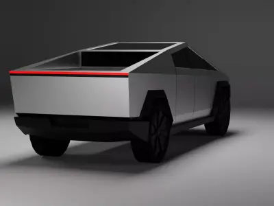 Tesla Cybertruck free  Free low-poly 3D model purchase