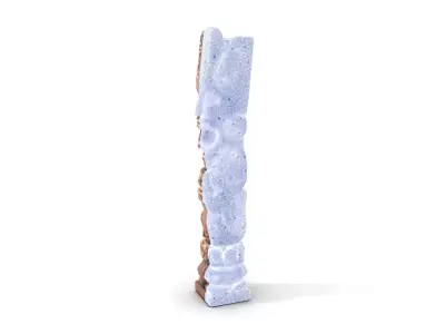 Intricate Wooden Totem Model Pack Texture