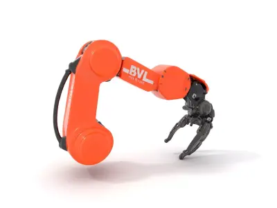 Mechanical Robotic Arm Model Pack Low-poly 3D model