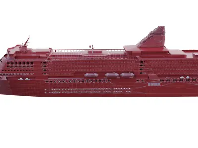 Silja Serenade Ro-Pax Ferry 3D model