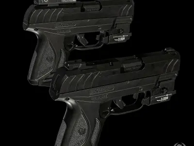Ruger security 9 compact Low-poly 3D model