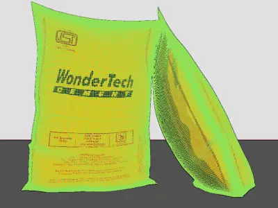 Cement Bag 3D model for Game or factory 3D Still or Walkthrough 3D model