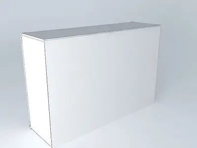 Indiana red pine shelf 3D model