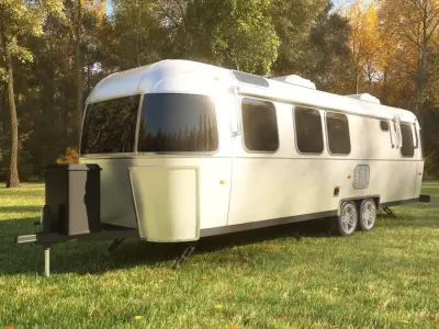 Airstream Classic trailer 2017 3D model