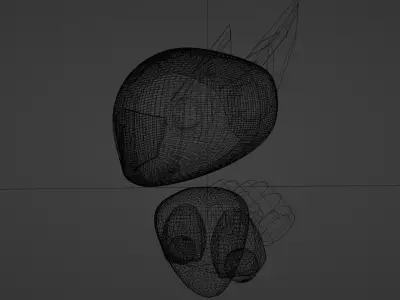 Futuristic robot 3D model  Low-poly 3D model