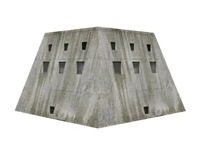Bunker Low-poly 3D model buy