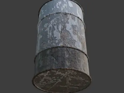 Oil Barrel  Low-poly 3D model buy