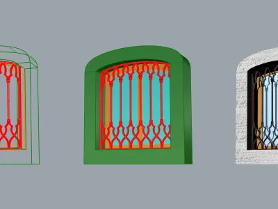 old window Free 3D model