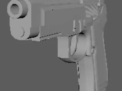 Beretta M9A1 3D model