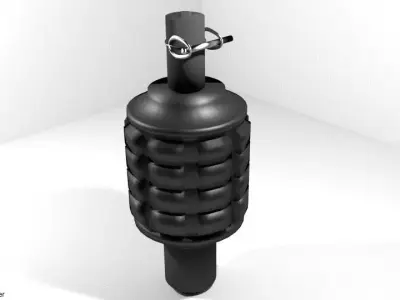 Grenade Launcher Ammo Type 91 50mm 3D model