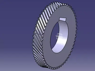 Gear worm 3D model