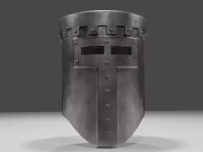 Crusader helmet 3D model