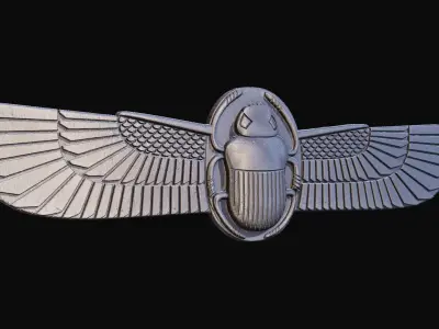 Egyptian Scarab Beetle for CNC Router and 3D print model