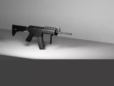 M4 Carbine Rifle Free low-poly 3D model