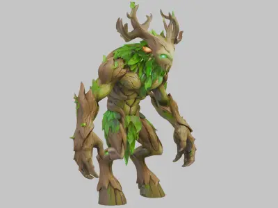 Forest Guardian 3D Model Low-poly 3D model