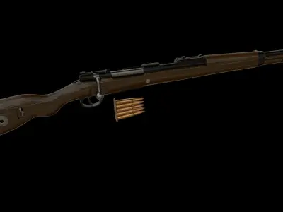 kar98k world war ii rifle 3D model