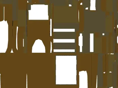 Military Coyote Brown Plate Carrier Low-poly 3D model