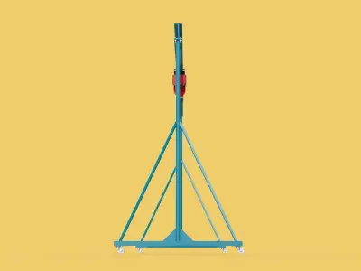 PORTABLE GANTRY CRANE MOBILE LIFTER GIRDER OVERHEAD BRIDGE HOIST 3D model