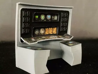 USS Enterprise Bridge Science Station - The Wrath of Khan 3D print model