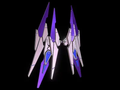 Robot Wings Low-poly 3D model order