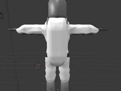 Hazmat Man Low-poly 3D model