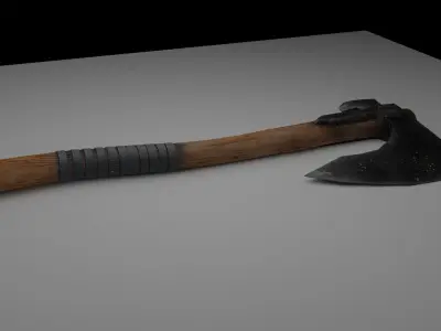 Axe Bloodreaper Low-poly 3D model
