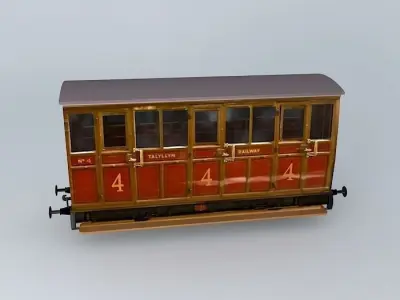 Eco Rail N/Gauge TALYLLYN 4th Class Old Steam Days Free 3D model
