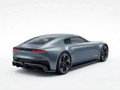 Jaguar Type 00 Concept Low-poly 3D model